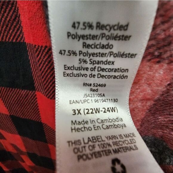 Nwt Joyspun Women's Velour Knit Pajama Set, 2-Piece,Size 3X 22W/24W - Picture 7 of 8